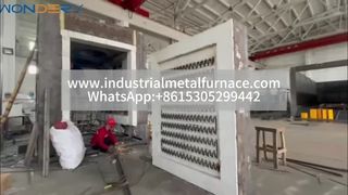 Forno de carrinho para serviço pesado de alta temperatura 1350°C | Tecnologia refratária superior