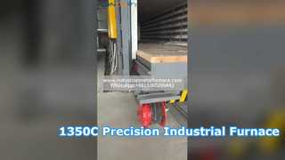 Forno de lareira de bogie de resistência elétrica de temperatura ultra-alta máxima de 1350°C