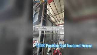 Controle preciso de temperatura de até 1400°C: Forno Bogie Hearth com aquecimento por resistência
