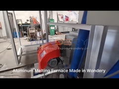 O cobre industrial da fornalha da fusão do metal de 1400 graus desfaz-se de inclinar o tipo fornalha de cadinho