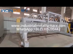 um quadro de deslocamento de cobertura para um forno de tratamento térmico de poços