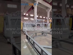 um quadro de mudança de tampa para um forno de tratamento térmico tipo fosso,