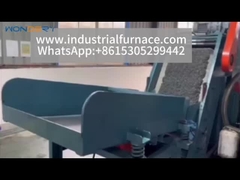 Forno de cintura com malha de rolos de suporte para peças de automóveis de fixação