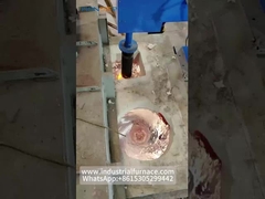 Forno de fusão de sucata de alumínio a gás com sistema de vórtice