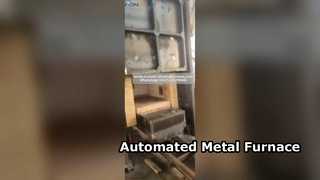 Forno automatizado de tratamento térmico com lareira a gás de alta eficiência | Solução de aquecimento de metal industrial