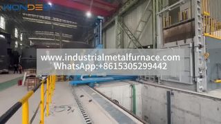 Forno de tratamento térmico para empilhadeira | Tratamento térmico eficiente para peças metálicas e fundições com Fo direto