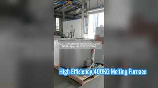 Forno de fusão de cadinho oval de resistência elétrica 400KG para usinas de fundição sob pressão | MARAVILHA WUXI