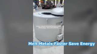 Forno de fusão de metais não ferrosos para aquecimento por resistência elétrica - alta eficiência