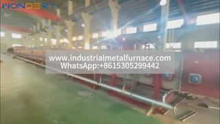 Grande forno de correia de malha a gás – tratamento térmico eficiente para tubos de aço inoxidável