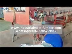 Forno a gás com correia de malha | Têmpera, revenimento e recozimento contínuos automatizados para peças metálicas em lote