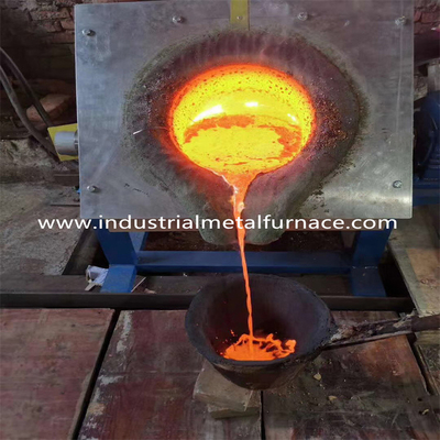 comprar Fornalha de indução industrial da frequência média da grafite 25KG para o derretimento do aço do ferro fundido online manufacture