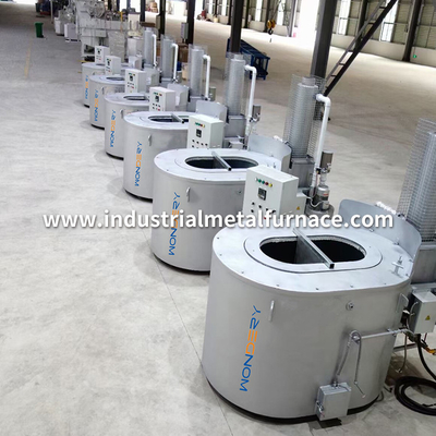 comprar Cadinho ateado fogo gás da grafite fornalha de derretimento de alumínio industrial de 300 a 1000 quilogramas com Recuperator online manufacture