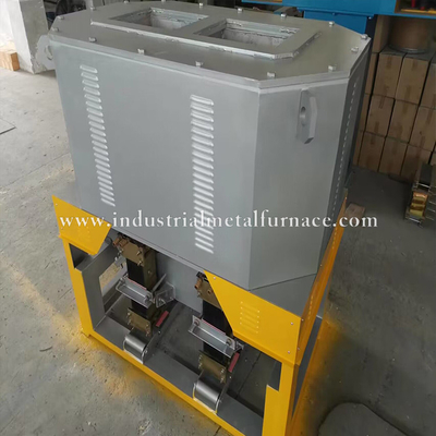 comprar Fornalha de derretimento de cobre da indução de duas câmaras industrial para a carcaça 380V da gravidade online manufacture