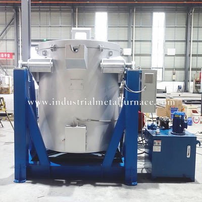 comprar 800kg High-Efficiency Natural Gas Industrial Aluminum Melting Furnace with Hydraulic System and 850°C Capacity online manufacture