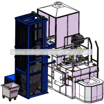 comprar 5000 KG/H Natural Gas Continuous Industrial Aluminum Melting Furnace online manufacture