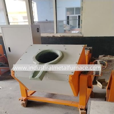 comprar Forno de fusão por indução de estanho de 200 kg 80 kW Tipo de inclinação manual online manufacture