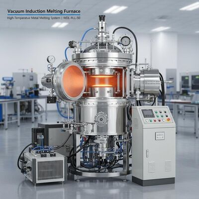 comprar Forno de Fusão por Indução a Vácuo – Sistema de Fusão de Metais de Alta Temperatura | WDL-RLL-50 Fabricação em linha
