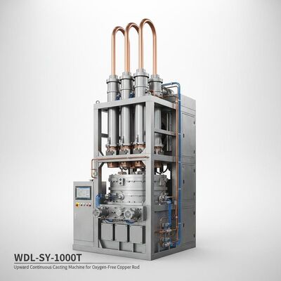 comprar Máquina de fundição contínua para vareta de cobre sem oxigénio com φ8 16 mm de diâmetro 1000 toneladas de capacidade anual e ± 2 mm de precisão de rastreamento do nível do líquido Fabricação em linha