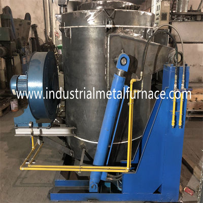 comprar Forno basculante a gás natural WDL-RG-350F industrial para fusão de metais de cobre - Capacidade de 500kg Fabricação em linha