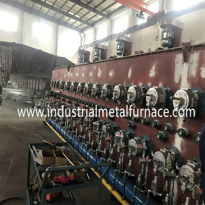 Gás Mesh Belt Furnace Carburizing Tempering contínuo do rolo de apoio para prendedores