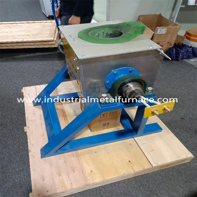 Indução do metal de 25KW 5KG que inclina o tipo do cadinho da fornalha 2000 fornalhas de derretimento de aço inoxidável do grau