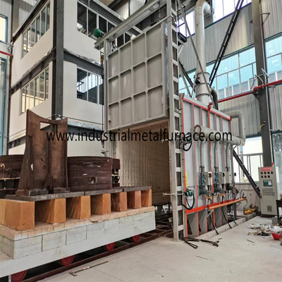 550 graus Celsius Bogie Hearth Alumínio Wire Annealing Car Bottom Furnace para bobinas de alumínio