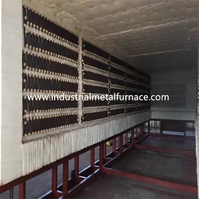 Controle de temperatura independente inferior da fornalha 3000×1000×1000mm do carro 1250℃ elétrico