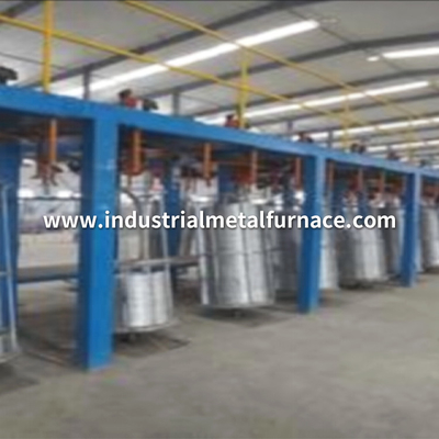 Linha chaleira da fábrica de tratamento da galvanização do mergulho quente de 8000 Ton Per Year do zinco para o baixo fio do carbono