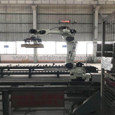 máquina de empilhamento de alumínio automática do lingote 6.5kg com robô 1200mm de Siemens