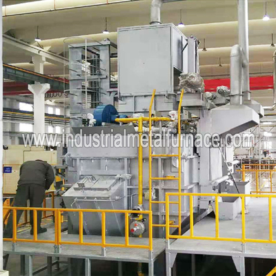 fornalha de derretimento de alumínio industrial ateada fogo gás de 250kg/H Cntinuous, fornalha de derretimento de alumínio da sucata