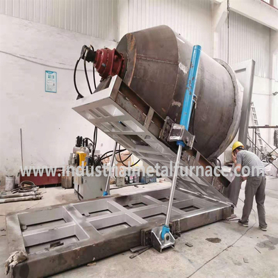 Forno de fusão de alumínio industrial de 380V 3P 50HZ para fundição rotativa