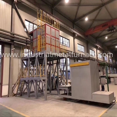 1400×1400×1100 mm Caída de fundo rápida 650 graus Celsius Alumínio T6 Tratamento térmico Forno de apagamento Solução