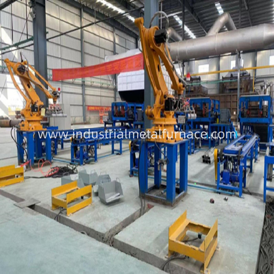 Máquina de fundição de ingotas de alumínio para empilhamento industrial de 5,5 kg e 6 eixos