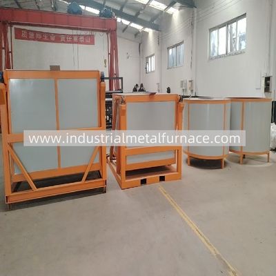 IGBT Type 1000kg Tilting Aluminum Industrial Induction Melting Furnace 300KW 1TON PER H