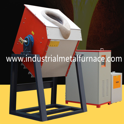 Fornalha de derretimento industrial da fornalha de indução de 160KW 100KG para o deleite de calor do ferro fundido