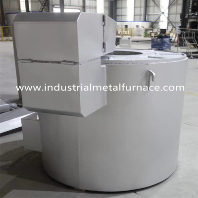 Da fornalha elétrica industrial da fusão do metal da indução de 400kg Zamak tipo fixo ateado fogo gás
