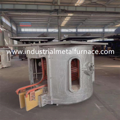 Inclinando a fornalha de indução 150kg industrial para o metal de moldação