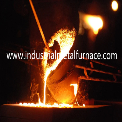 aço de aço de derretimento de 5T 60Mins Shell Industrial Induction Furnace For que derrete 3000KW