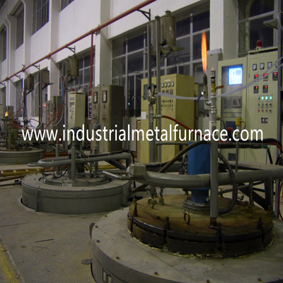 Fornalha de carburação do gás contínuo da resistência elétrica de 90KW 50HZ Pit Type Gas Carburizing Furnace