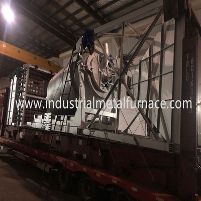 Fábrica profissional feita fornalha industrial ateada fogo gás da fusão do metal da sucata giratória da ligação