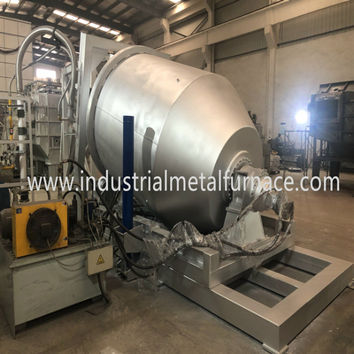Fábrica profissional feita fornalha industrial ateada fogo gás da fusão do metal da sucata giratória da ligação